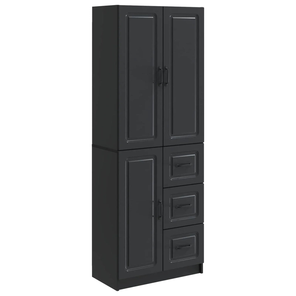 Set di armadi 2 pz Nero Legno ingegnerizzato 3416980