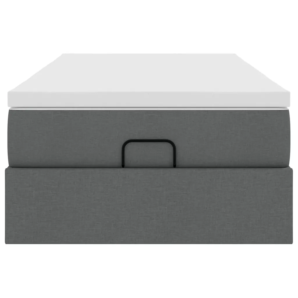 Struttura Letto Pouf con Materasso 90x190 cm in Tessuto 3311072