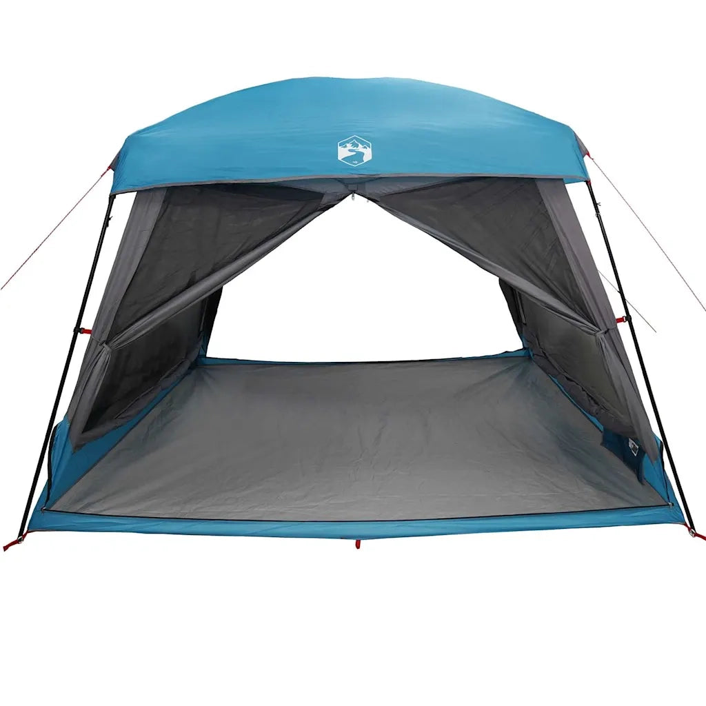 Tenda Familiare Cabina per 6 Persone-Tenda da campeggio Blu Impermeabile 142643