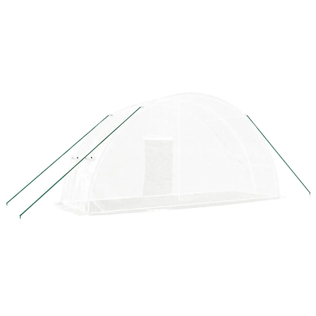 Serra con Telaio in Acciaio Bianco 12 m2 6x2x2,85 m CFW1216508