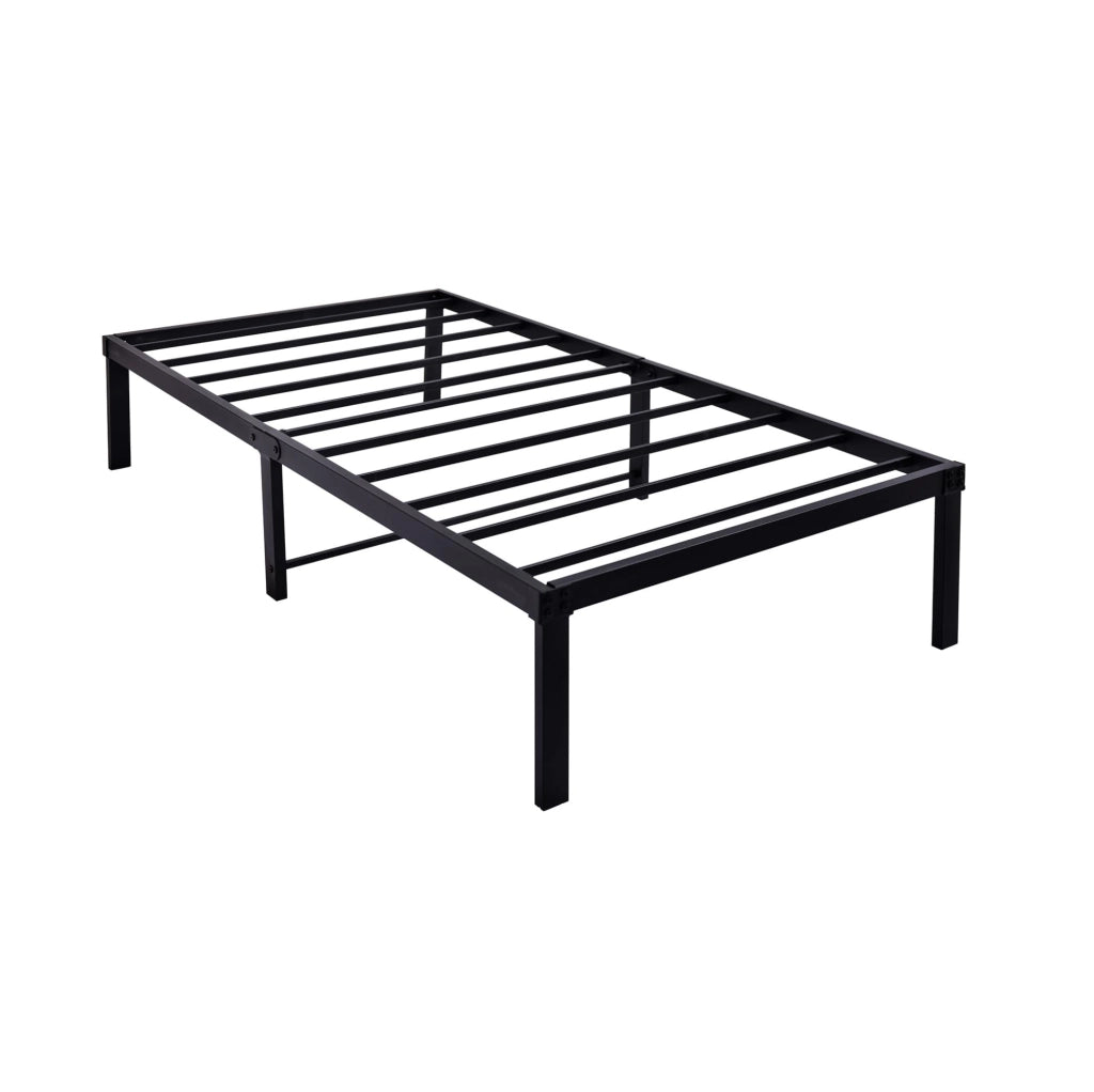 Struttura letto in metallo 90x200 cm con spazio sottostante e montaggio facile