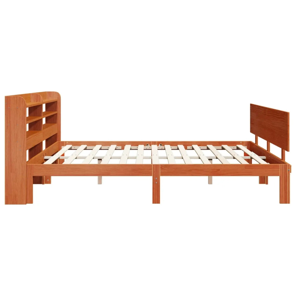 Struttura del letto 2 pcs Marrone cerato Legno di Pino Massello 3422719
