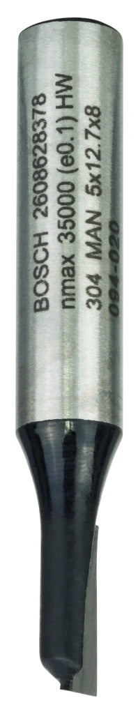 2608628378 - Fresa dritta, 8 mm, D1 5 mm, L 12,7 mm, G 51 mm 8 mm, D1 5 mm, L 12,7 mm, G 51 mm