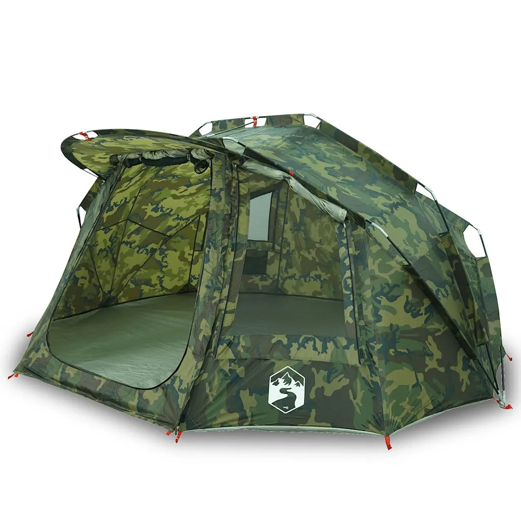 Tenda da Pesca per 5 Persone-Tenda da campeggio Mimetica Impermeabile 494377