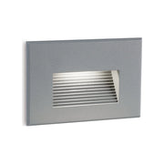 Segnapasso In Alluminio Svasato Scalinata Grigio Led 3 W 300 Lm 3000K Spina