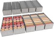 Set di 10 organizzatori da appendere, organizzatore per armadio, sistema di stoccaggio per armadio, tavolo da toeletta, commoda, tavolo da toeletta, cinturini, abbigliamento per bambini, calzettoni, intimo