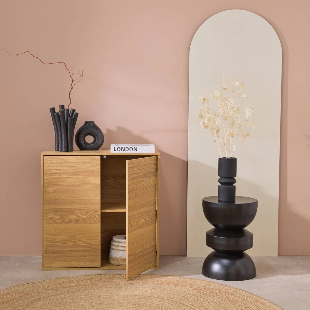 Modulo di stoccaggio con 2 ante, 70cm, quercia