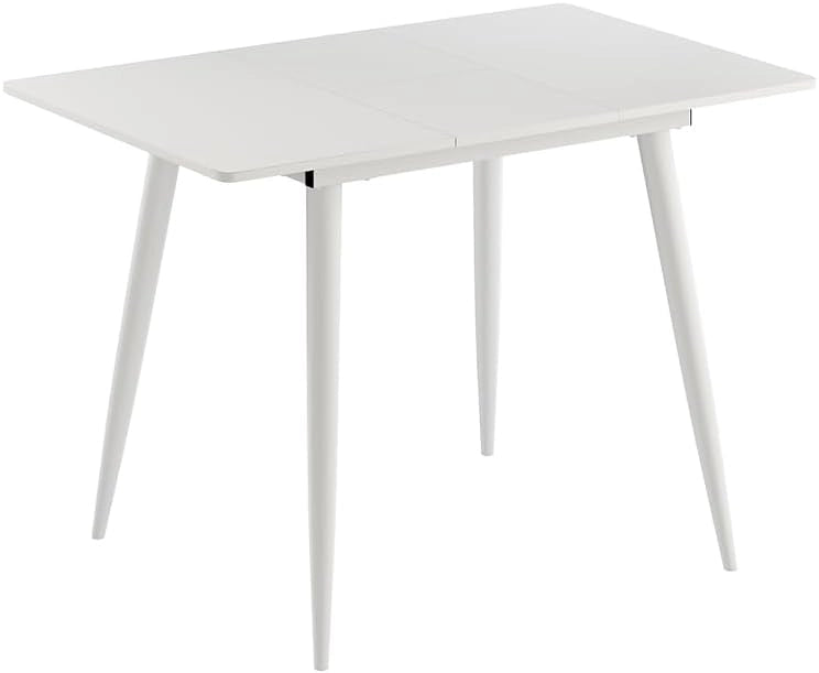 Tavolo da pranzo Beaver, Bianco, 80 x 70 cm Estensibile