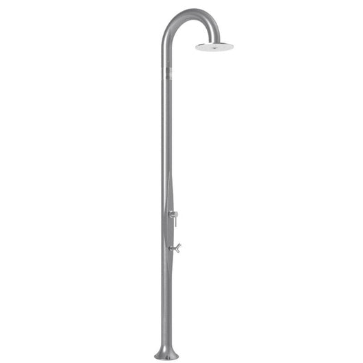 Doccia Tradizionale In Alluminio Funny Yin Top Line Con Miscelatore E Lavapiedi Colore Argento Cv-T325-Tl/1300