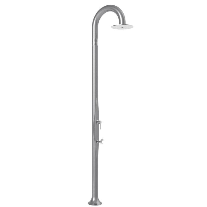 Doccia Tradizionale In Alluminio Funny Yin Top Line Con Miscelatore E Lavapiedi Colore Argento Cv-T325-Tl/1300