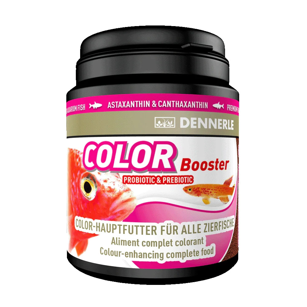 Dennerle Color Booster 200ml/90gr - alimento con 1000ppm di Astaxantina per tutti i pesci tropicali granulometria 0,5 mm