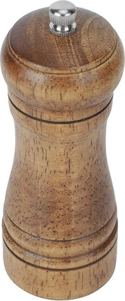 Set di Pepe con Rotor Ceramico Regolabile - Molitore di Pepe e Sale in Legno di Quercia - Accessorio Cucina (5 pollici)