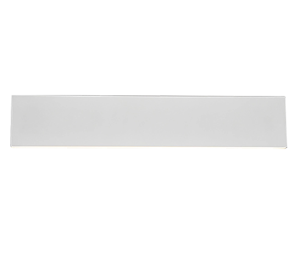 Applique LED bi-emissione, metallo, bianco, L 46 cm, Concha