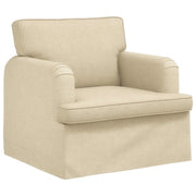 Divano | Divano da soggiorno | Sofa Crema 84 x 80 x 85 cm Tessuto