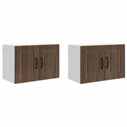 Pensile da cucina | Armadietto a muro PORTO 2 pz Rovere Marrone 60 x 31 x 40 cm