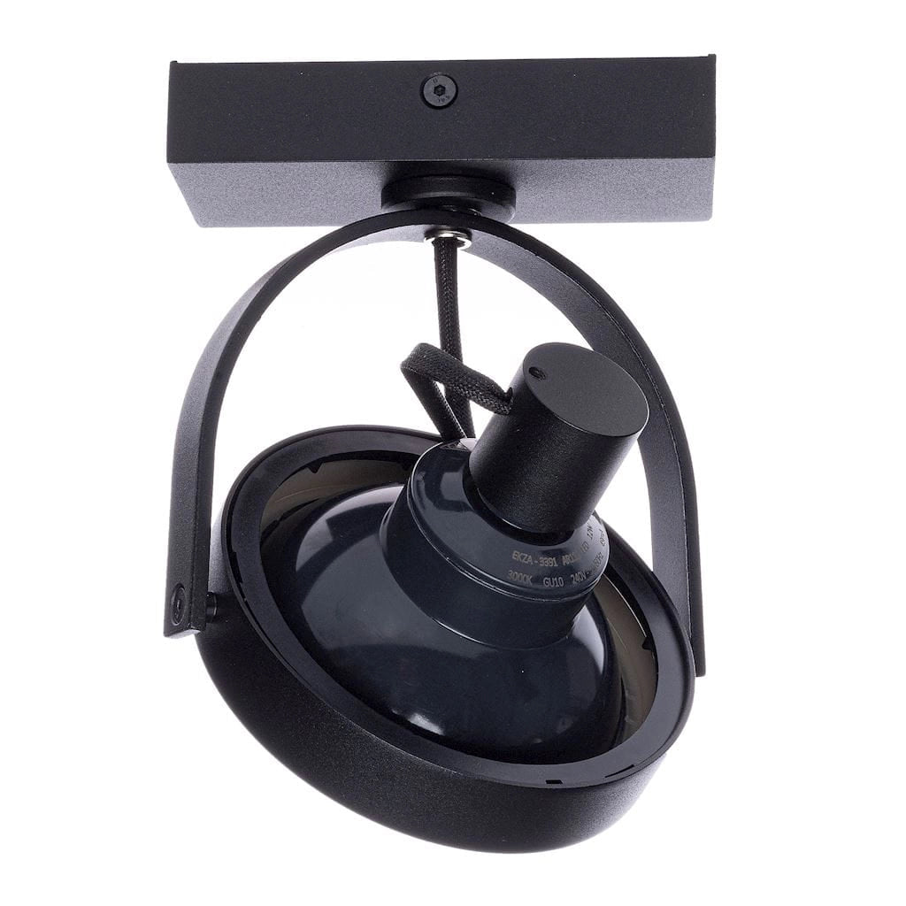 Faretto da soffitto Milagro LUGAR nero GU10 35W orientabile