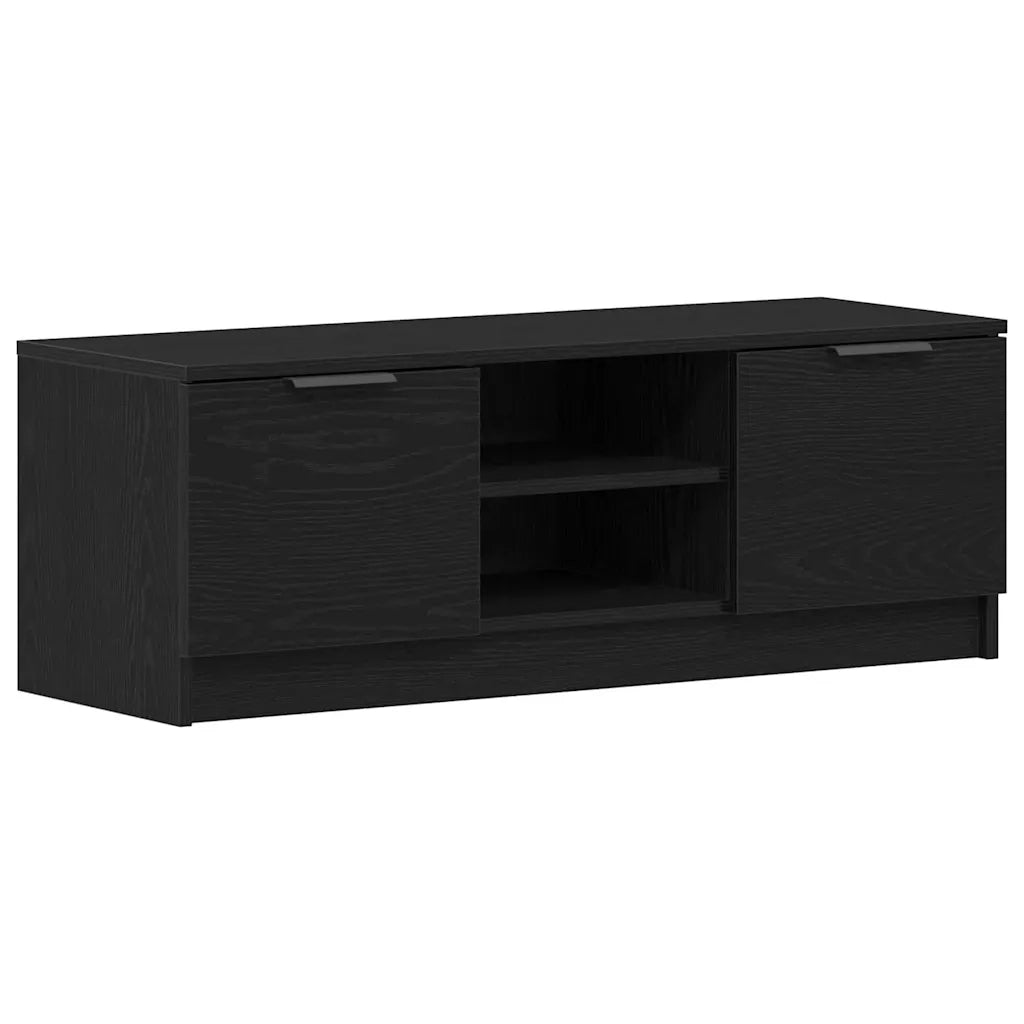 Mobile TV Rovere Nero 102 x 32 x 35.5 cm Legno multistrato 862747