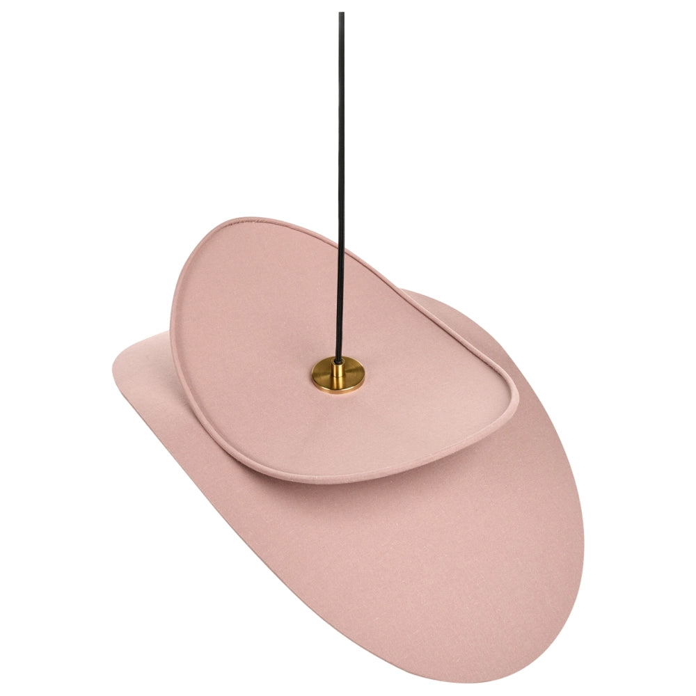 Lampada a sospensione in tessuto di lino marrone 105 cm illuminazione a sospensione design moderno lampadina a vista