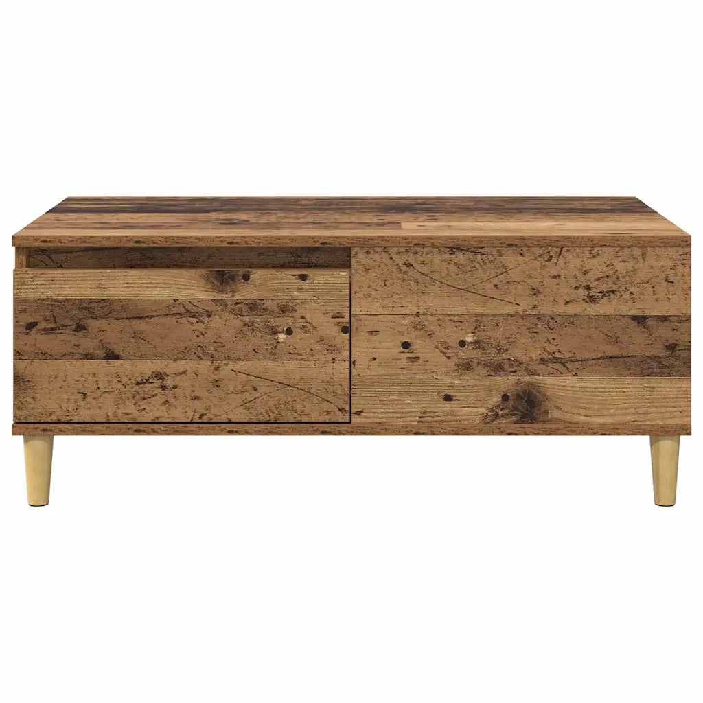 Tavolino da salotto con cassetto Legno vecchio 90 x 50 x 35 cm