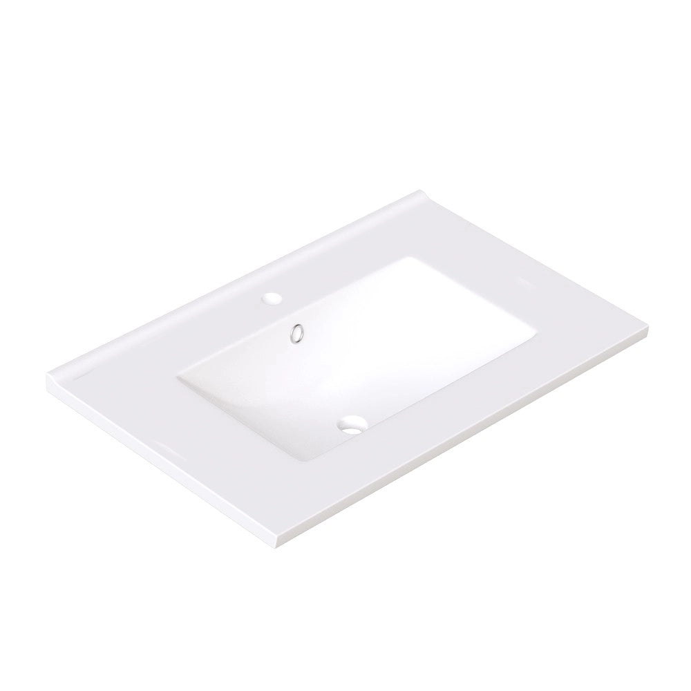Mobile Sottolavabo con 3 Cassetti e Lavabo in Ceramica ¨C Xylo ¨C Bianco 76.5x46.5x84.5cm