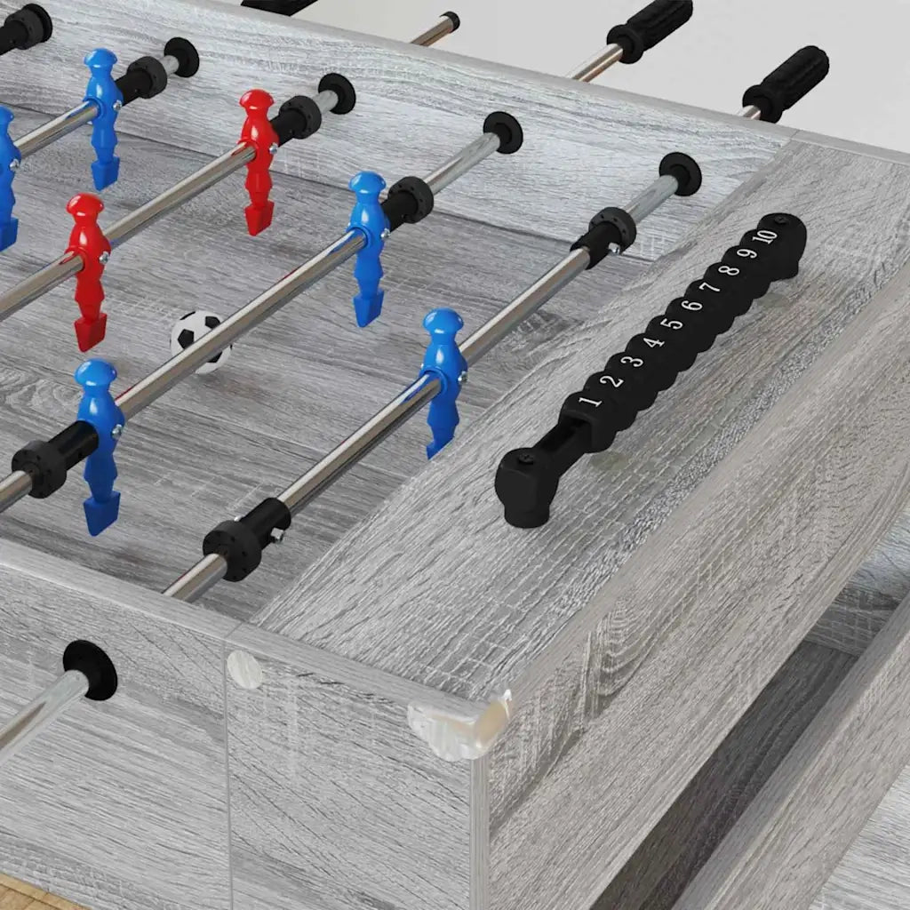 Tavolo da Foosball Sonoma grigia 125 x 60,5 x 80 cm CFW8136830