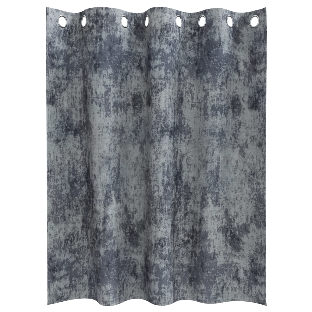 Tende Grigio Argento Grigio Argento Poliestere 140 x 140 cm