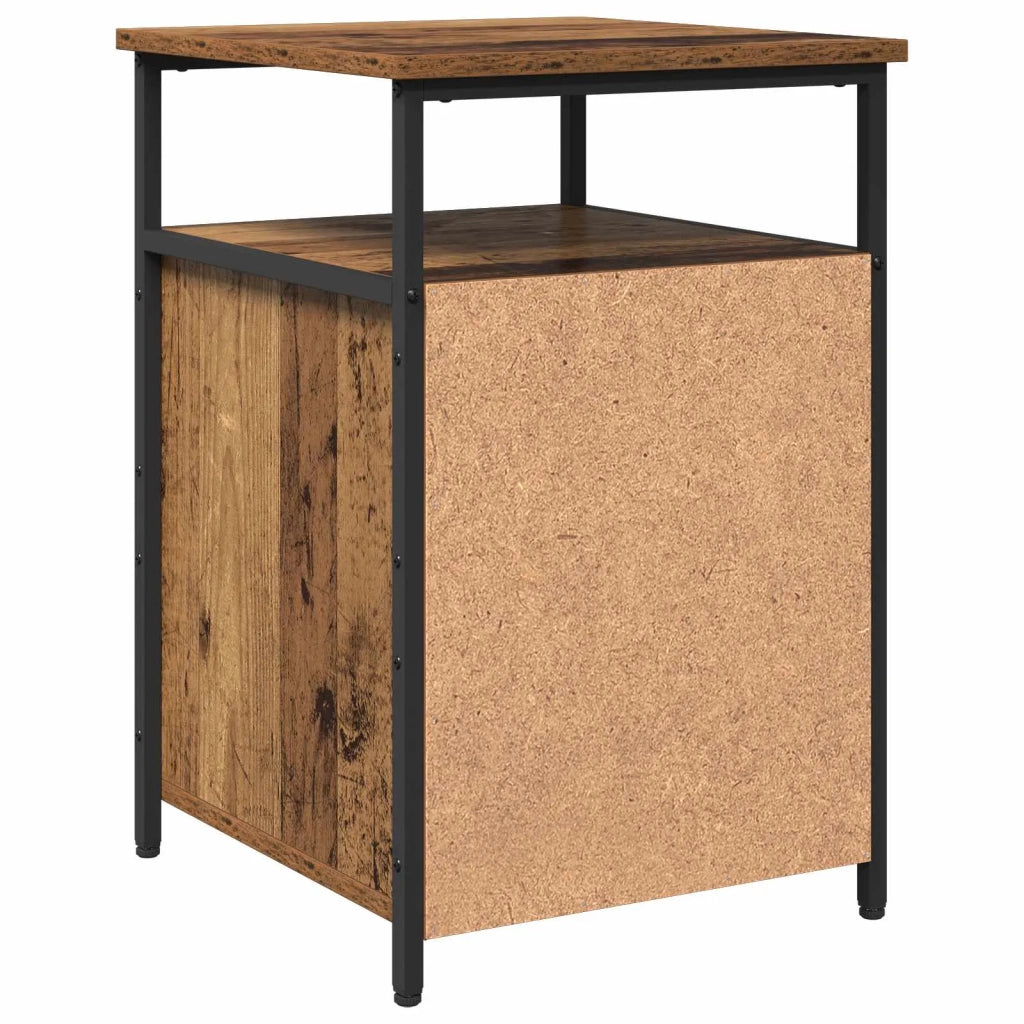 Armadio da Notte con cassetto Legno antico Legno multistrato 879501