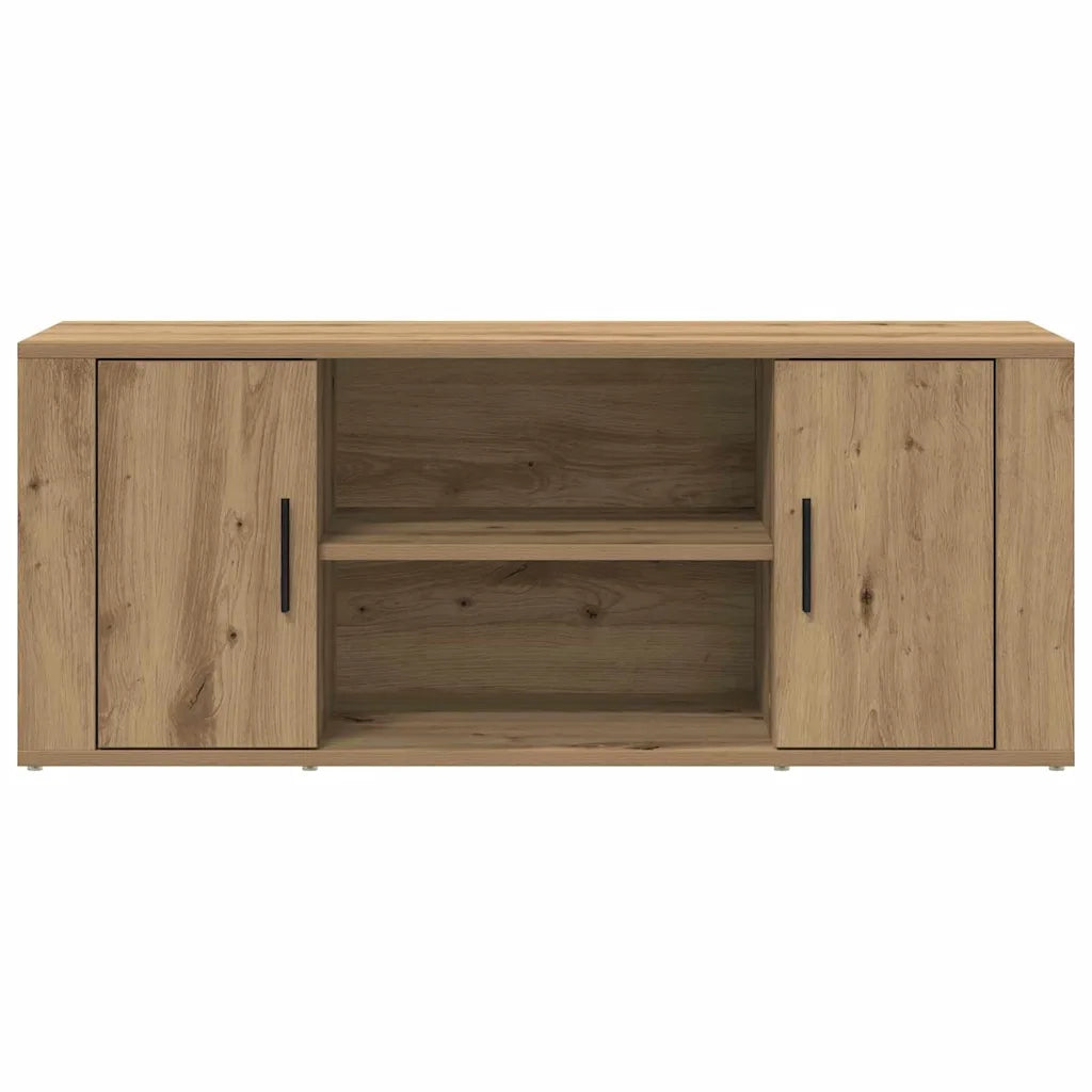 Mobile TV-Credenza per TV-Console TV rovere artigianale 100 x 35 x 40 cm Legno multistrato 753816
