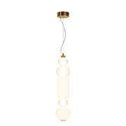 Maytoni Sospensione Contemporanea Collar 1 luce LED integrato oro metallo vetro