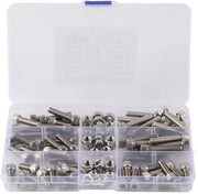 Assortimento di viti - 90 pezzi - set di viti a 6 facce - 1/4 pollice - incluso set di viti - ideale per progetti di fai da te