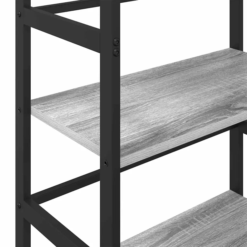 Libreria-Scaffale per Libri-Mobile di Stoccaggio Grigio Sonoma 60 x 29,5 x 81 cm Legno multistrato