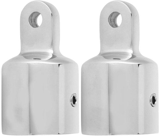 Fitting per Capo Esterno Bimini RVS per Hardware di Copertura Bimini per Barca: Aggiungi Stabilità con 22mm e 25mm - Capo Esterno in Acciaio Inox per Barca