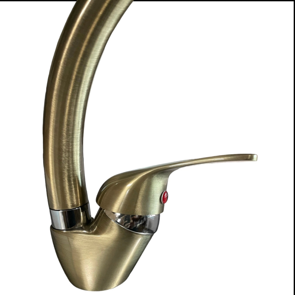 Miscelatore cucina colore BRONZATO vecchio ottone