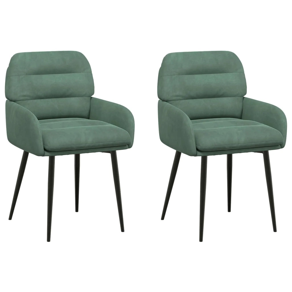 Sedie da pranzo 2 pcs Velluto (V) Verde Mare 59 x 59,5 x 90 cm 42034316