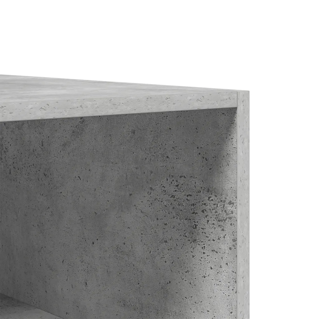 Armadio Grigio Cemento 100x50x200 cm in Legno Multistrato