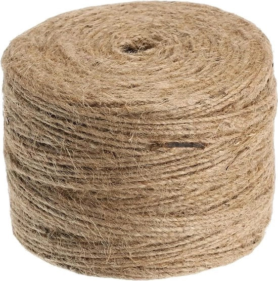 Tessuto in Juta 4 Viti 35 mm Diametro Bobina da 280 m - Colore Naturale - Forte e Duraturo