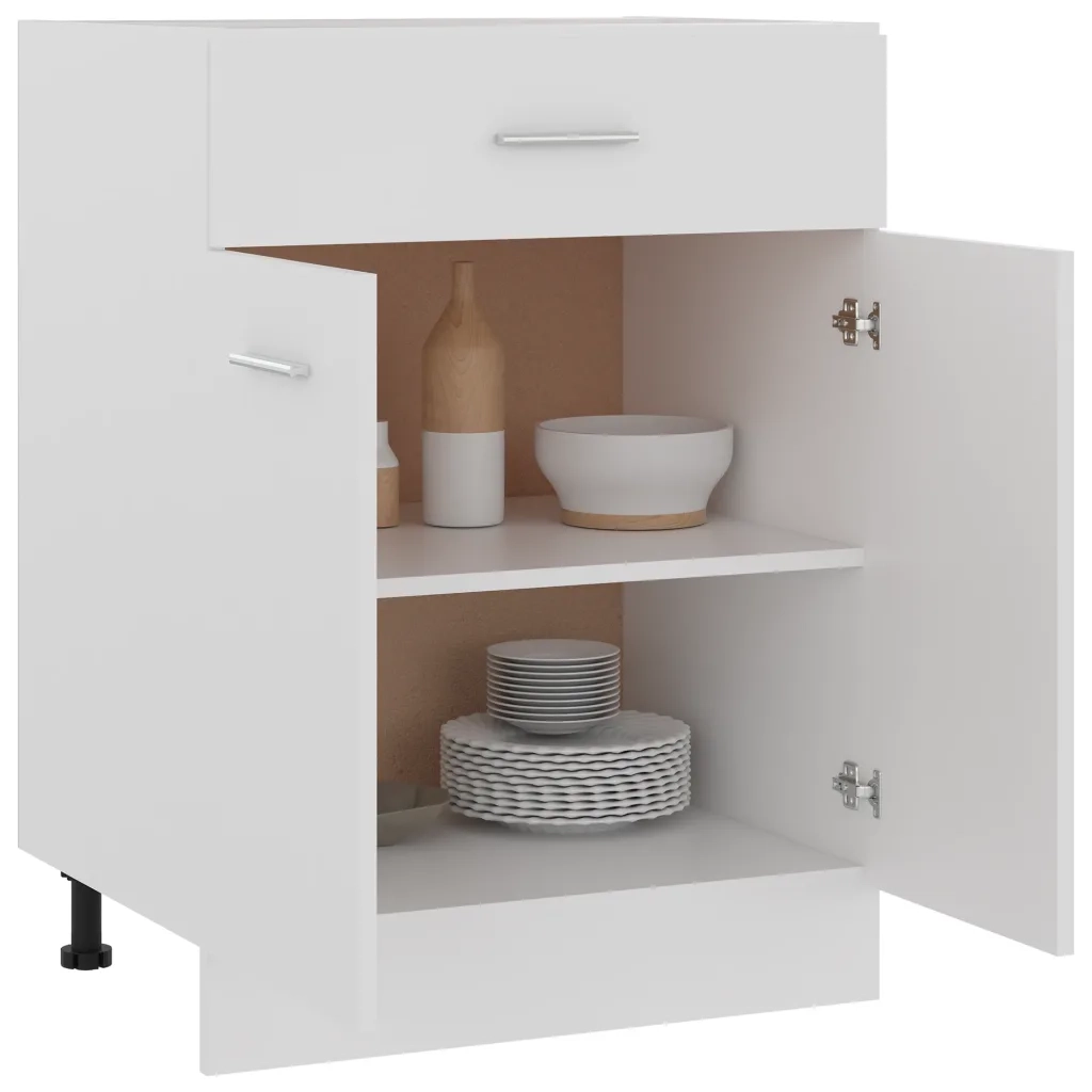 Armadio Inferiore con Cassetto Bianco 60x46x81,5 cm Multistratocod mxl 73028