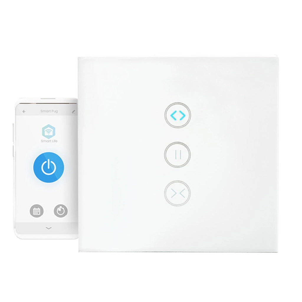 Interruttore Murale Wi-Fi 2.4GHz 300W per Tapparella e Tenda Bianco Nedis