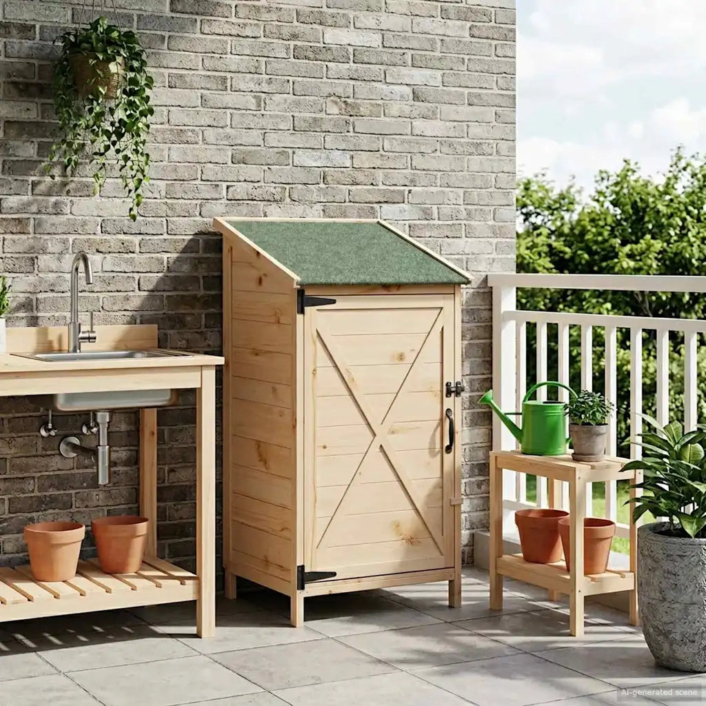 Capanno da Giardino Naturale 59,5 x 56 x 113,5 cm 42033468