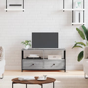 Mobile TV-Credenza TV-Console TV Grigio Sonoma 90x33x45 cm Legno Multistrato e Ferro