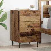 Armadio da Notte con cassetto Legno vecchio 40 x 40 x 66 cm