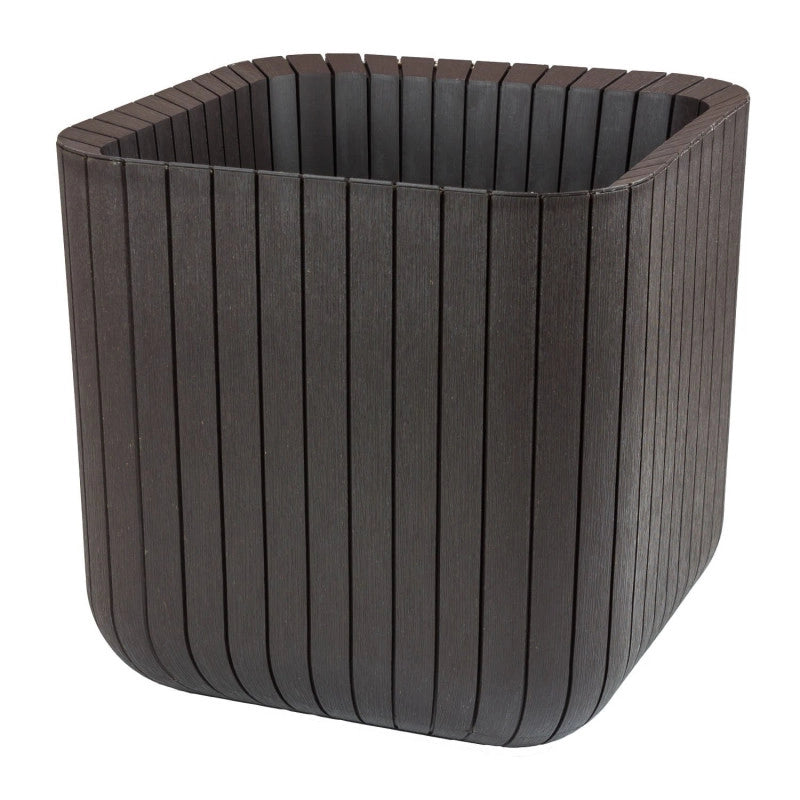 Pot + Cache pot de fleur en rÃ©sine CUBE PLANTER - Taille S