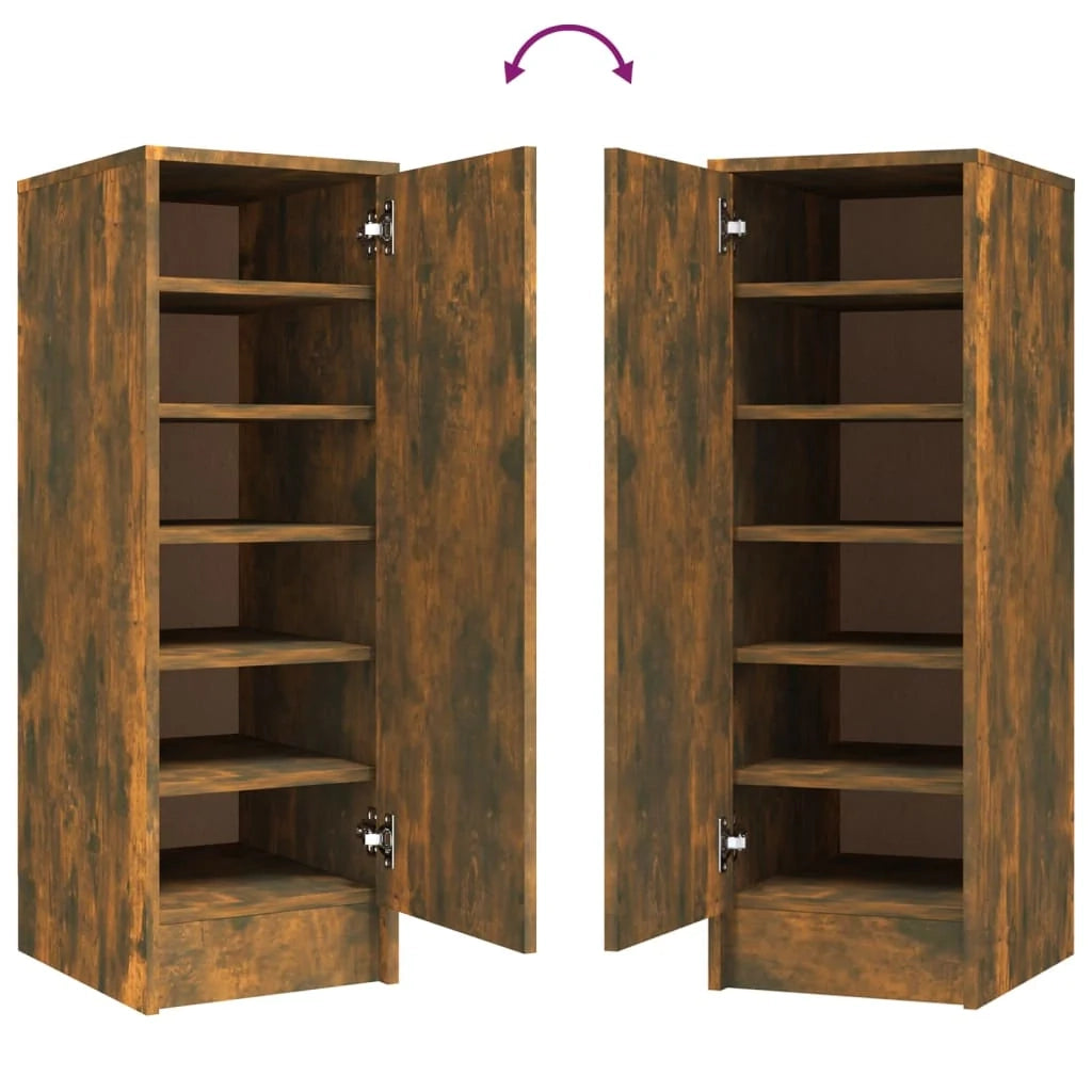 Scarpiera 32 x 35 x 92 cm in legno ingegnerizzato marrone 02_0043392