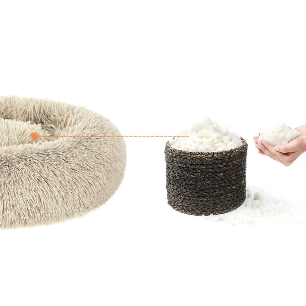 Cesta per cani/lettino per gatti morbido 60 cm cachi 12_0001209