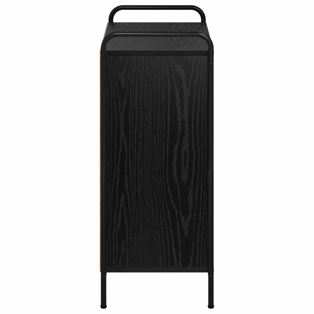 Credenza Rovere Nero 97 x 33 x 81 cm Legno ingegnerizzato 8013824