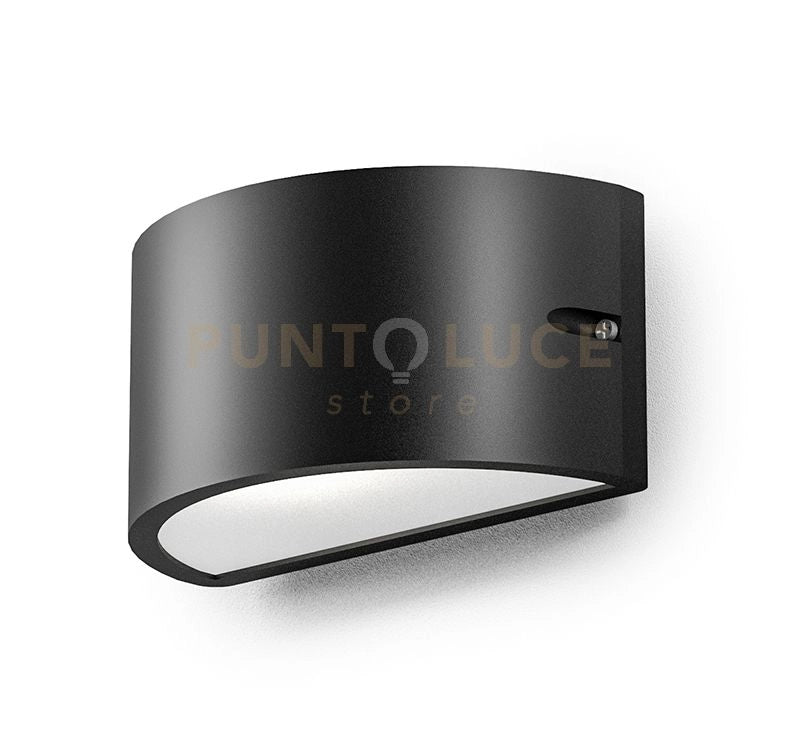 GES1051- APPLIQUE DOPPIA EMISSIONE 1 LUCE ATTACCO E27 COLORE BIANCO IN ALLUMINIO IP54