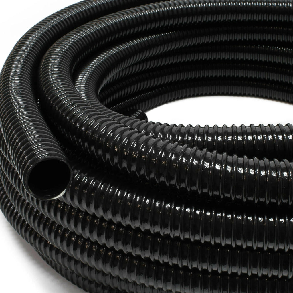 Tubo flessibile a spirale per laghetto da 5 m diametro 40 mm (1 1/2") tubo di aspirazione per laghetto koi nero nero 16_0001600