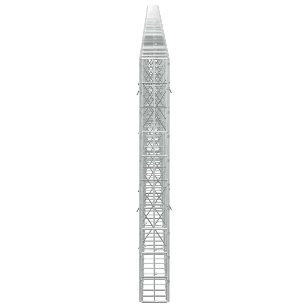 Gabione con Filo da 5 mm e Rete da 5x10 cm 900x10x100 cm 3464460