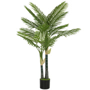 Palma Artificiale 150cm con 16 Foglie ¨C Minimal ¨C Verde in Vaso per Giardino Balcone