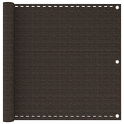 Schermo per balcone parasole protezione privacy 90 x 600 cm HDPE marrone 02_0010245